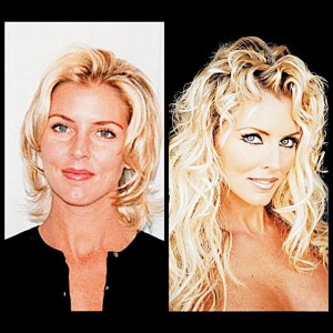 Blonde Model Before and After